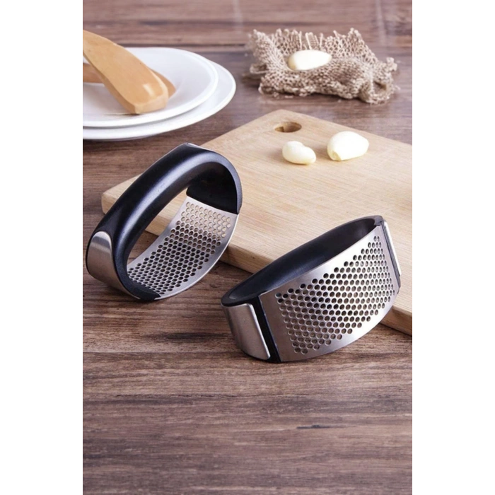 Paslanmaz Çelik Tutma Kollu Lüx Sarımsak Ezici Yeni Nesil Sarımsak Rendesi