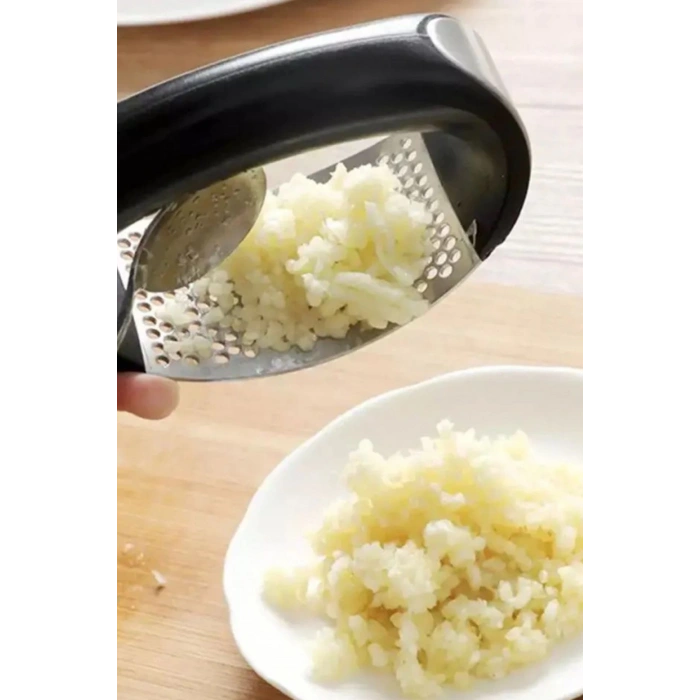 Paslanmaz Çelik Tutma Kollu Lüx Sarımsak Ezici Yeni Nesil Sarımsak Rendesi