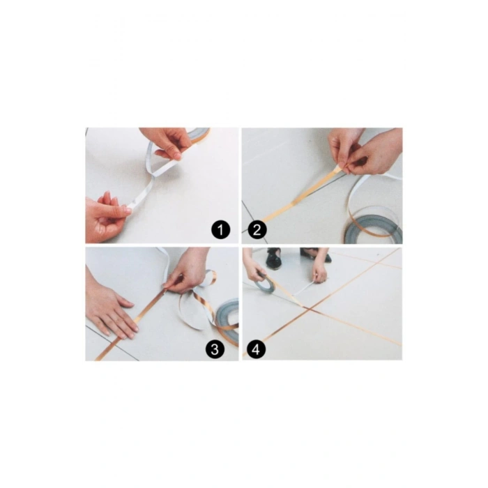 0.5 Cm 50 Metre Gri Fayans Arası Şerit Bant