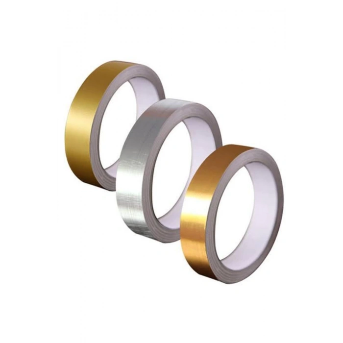 Duvar Dekor Fayans Arası Şerit Bant Dekoratif Dekor Bant 1 Cm 50 Metre Altın Sarısı