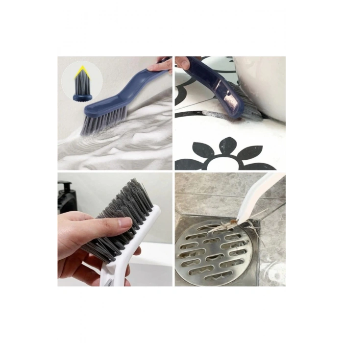 Sökme Aparatlı Cımbızlı Seramik Fayans Kapı Rayları Banyo Zemin Temizlik Fırçası