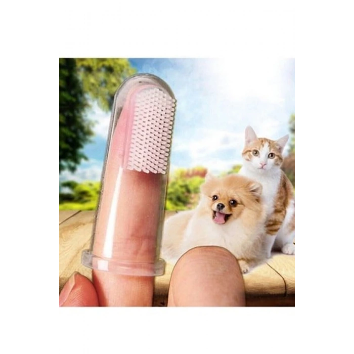 Silikon Yumuşak Kedi Köpek Diş Temizleme Bakım Fırçası