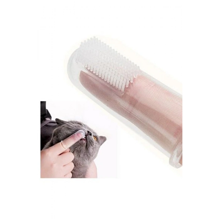 Silikon Yumuşak Kedi Köpek Diş Temizleme Bakım Fırçası