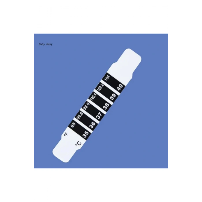 Bebek Çocuk Alın Şeridi Kafa Termometresi Ateş Vücut Sıcaklığı Testi Tek Kullanımlık Seyehat Taşınan