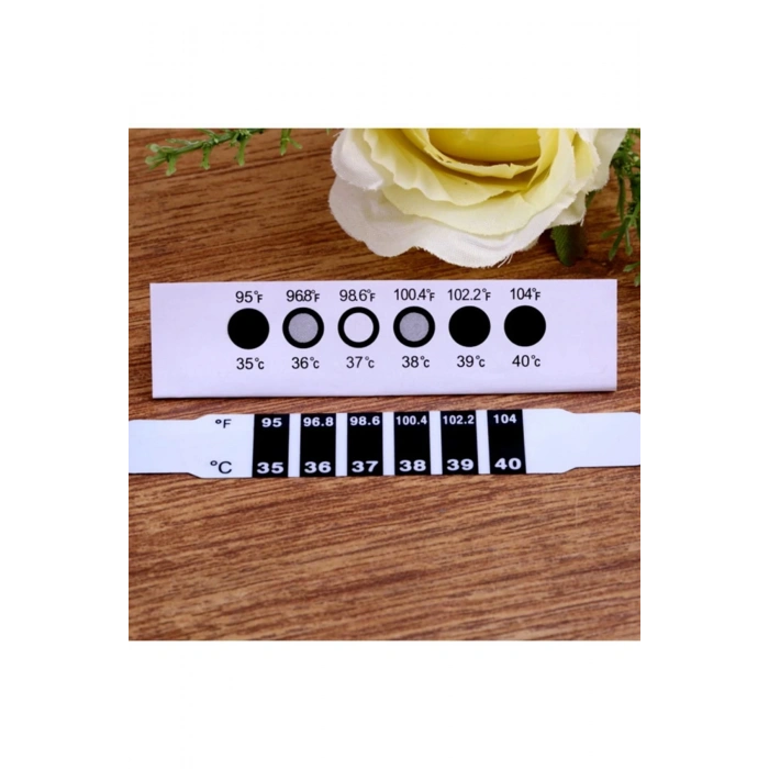 Bebek Çocuk Alın Şeridi Kafa Termometresi Ateş Vücut Sıcaklığı Testi Tek Kullanımlık Seyehat Taşınan