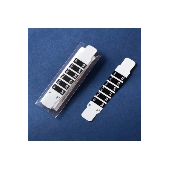 Bebek Çocuk Alın Şeridi Kafa Termometresi Ateş Vücut Sıcaklığı Testi Tek Kullanımlık Seyehat Taşınan