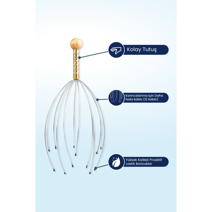 Kafa Masaj Aleti Baş Boyun Saç Kaşıma Teli