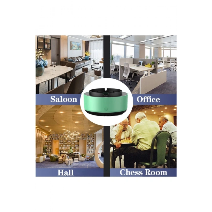 Dumanı İçine Çeken Kül Tablası Akıllı Kokusuz Küllük Duman Filtreli Hava Temizleyici Araç Ev Ofis