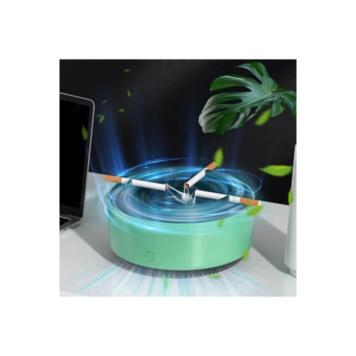 Dumanı İçine Çeken Kül Tablası Akıllı Kokusuz Küllük Duman Filtreli Hava Temizleyici Araç Ev Ofis