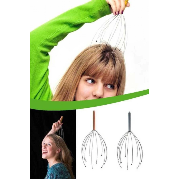 Kafa Masaj Aleti Baş Boyun Kafa Masaj Saç Kaşıma Teli