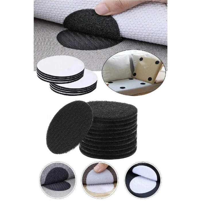 Pratik 10 Adet Halı Kilim Minder Nevresim Örtü Kaydırmaz Cırt Bant Seti Yapışkanlı Halı Kaydırmaz