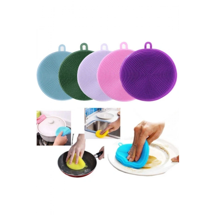 Silikon Bulaşık Yıkama Fırçası Tükenmeyen 2 Adet