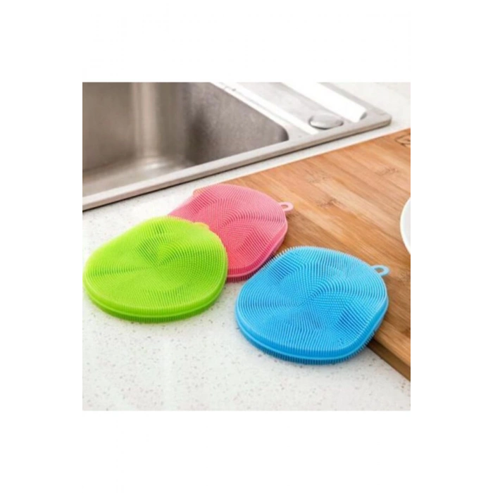 Silikon Bulaşık Yıkama Fırçası Tükenmeyen 2 Adet