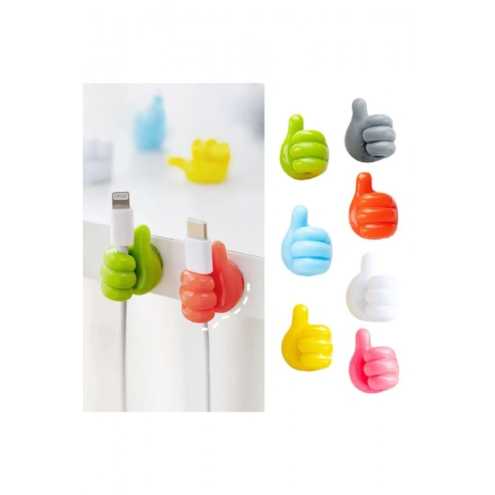 El Şeklinde Kauçuk Çok Amaçlı Kablo Tutacak 10 Adet