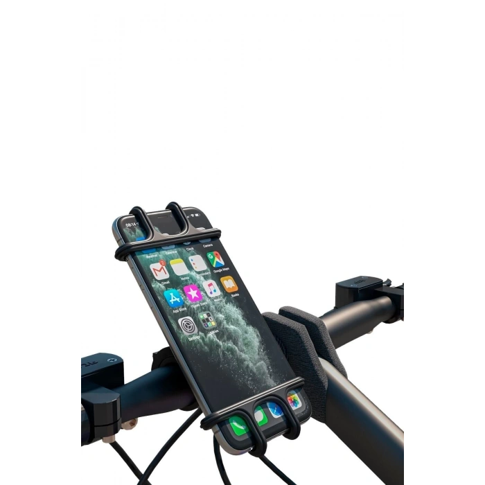 Universal 360° Dönebilen Bisiklet Telefon Tutucu Esnek Tpu Silikon