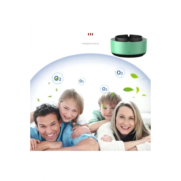 Akıllı Kokusuz Küllük Dumanı İçine Çeken Kül Tablası Filtreli Hava Temizleyici Oto Ev Ofis
