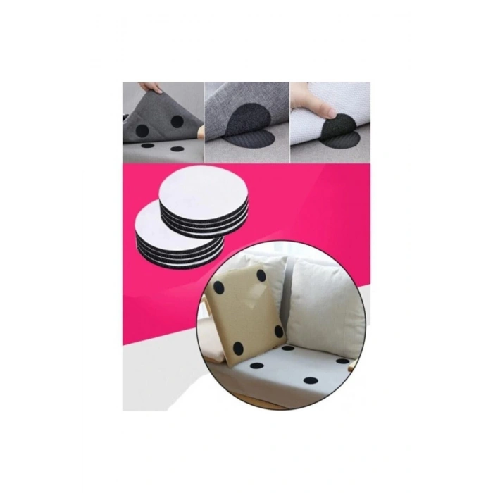 10 Adet Halı Kilim Nevresim Örtü Kaydırmaz Minder Cırt Bant Seti Yapışkanlı Halı Kaydırmaz