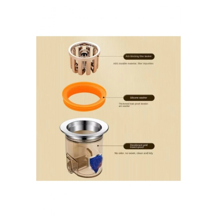 Koku ve Geri Akış Önleyici Gider Aparatı