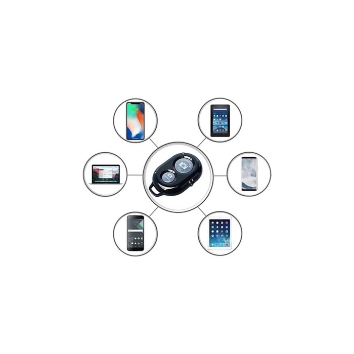 Bluetooth Kumanda Tüm Telefon Ile Uyumlu Video Selfie 10 Metre Menzil