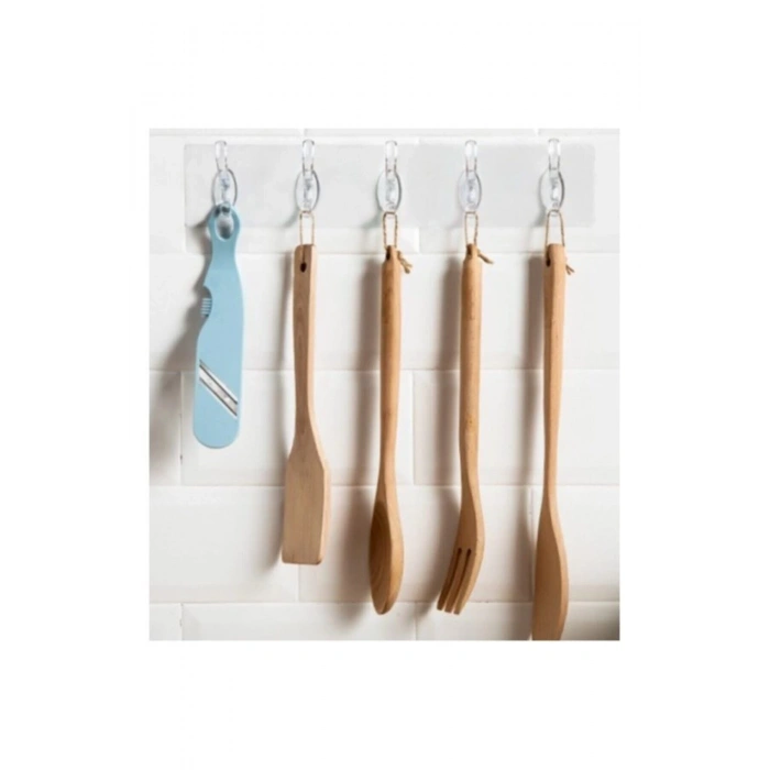 Tek Parça Kendinden Yapışkanlı 5 Kancalı Askı