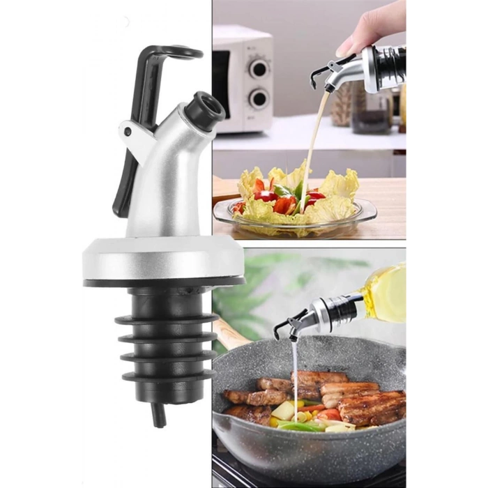 Damlatmaz Kapaklı Şişe Tıpası Sızdırmaz Yağdanlık Ucu Kapağı Mantar Tıpa Yağ Şarap Şişesi Başlığı