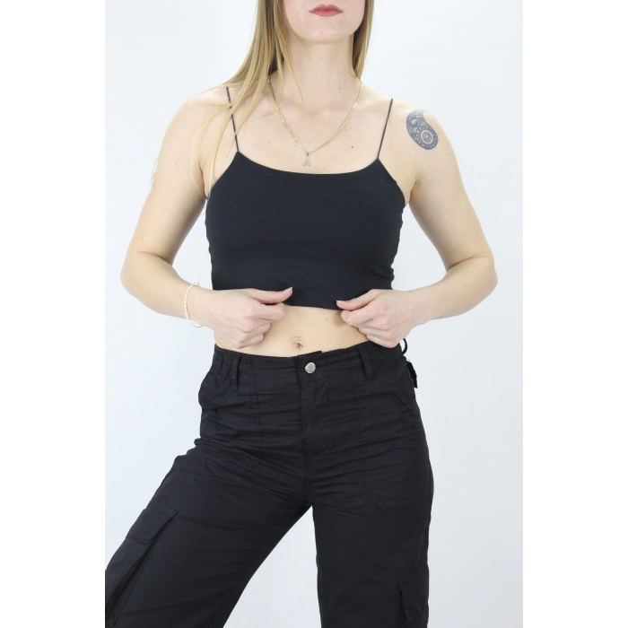 İp Askılı Atlet - Lks0202Siyah