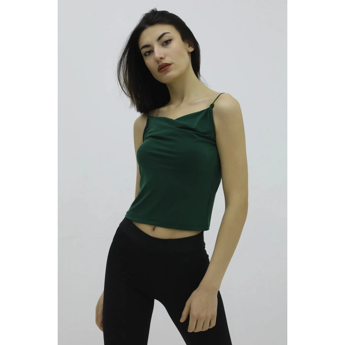 İp Askılı Bluz Zümrüt - P-019894