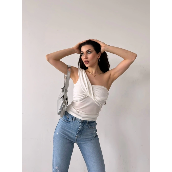 Tek Omuz Buzzy Bluz
