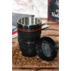 Kamera Lens Lensi Objektif Görünümlü Çay Kahve Bitki Çayı Vb. Termos Kupa Bardak 300 Ml