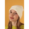 Düz Kadın Ekru Bere