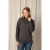 İki İplik Kumaş Kadın Antrasit Sweat