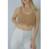 Örme Kolsuz Bayan Triko Vizon - 106471