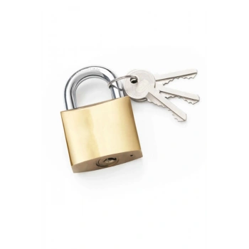 Ekonomik Sarı Asma Kilit 32mm - Kısa