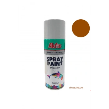 AKFİX PARLAK KAHVE SPREY BOYA İÇ VE DIŞ CEPHEDE KULLANILIR RAL 8017 (1 ADET)