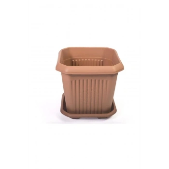 Antik Kare Saksı 5 No