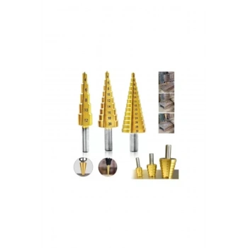 Kademeli Matkap Ucu Sac Delme Panç Seti