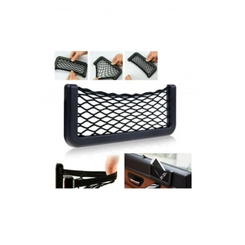 Araç Içi Fileli Pratik Göz Telefon Için Yapışkanlı Fileli Telefon Tutucu Ceplik