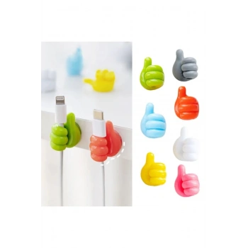 El Şeklinde Kauçuk Çok Amaçlı Kablo Tutacak 10 Adet