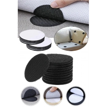 10 Adet Halı Kilim Nevresim Örtü Kaydırmaz Minder Cırt Bant Seti Yapışkanlı Halı Kaydırmaz