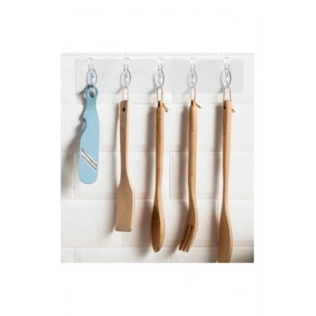 Tek Parça Kendinden Yapışkanlı 5 Kancalı Askı