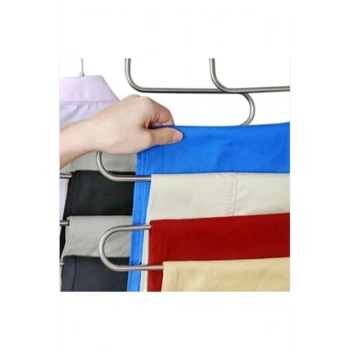 Carat Home 5 Katlı Metal Pantolon Eşarp Askısı Gardrop Askılık