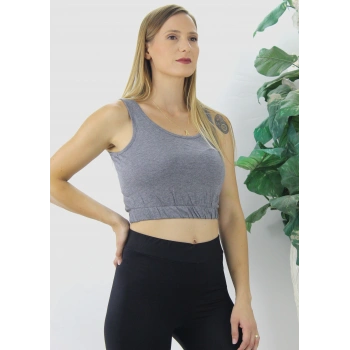 Beli Lastikli Crop Gri - Lks2907.022