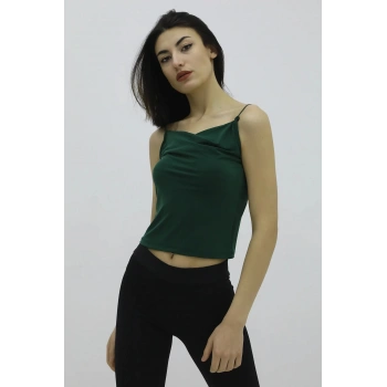 İp Askılı Bluz Zümrüt - P-019894