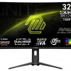 31.5 MSI MAG 321CUPDF 0.5MS 160HZ 4K UHD VA FREE-SYNC CURVED GAMING