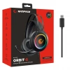 RAMPAGE RM-K45 ORBIT-S SİYAH RGB LED 7.1 GAMİNG MİKROFONLU OYUNCU