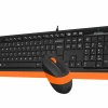 A4 TECH F1010 Q USB TURUNCU MM KLAVYE+OPTİK MOUSE