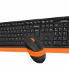 A4 TECH FG1010 Q 2.4 GHZ USB TURUNCU KLAVYE+MOUSE KABLOSUZ SET
