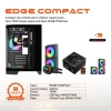 GAMEAGLE EDGE COMPACT BİLGİSAYAR KASASI + 750W POWER + SIVI SOĞUTMA (SİYAH)