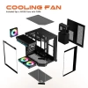 GAMEAGLE EDGE COMPACT BİLGİSAYAR KASASI + 750W POWER + SIVI SOĞUTMA (SİYAH)
