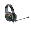 LECOO HT403 USB KABLOLU RGB AYDINLATMALI MİKROFONLU KULAK ÜSTÜ GAMİNG KULAKLIK SİYAH